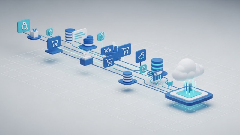 Hybrid & Cloud-native E-Commerce Migration Architecture